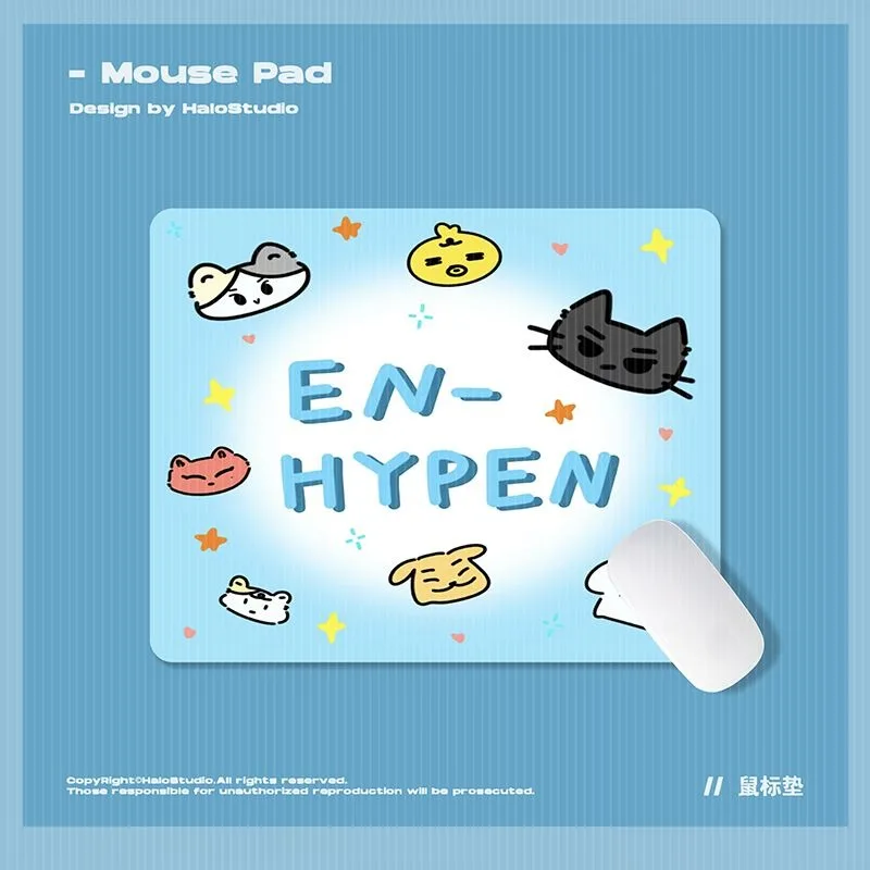 Gaming Keyboard And Mouse Pad - ENHYPENS Graffiti Cartoon Merchandise Mouse Pad