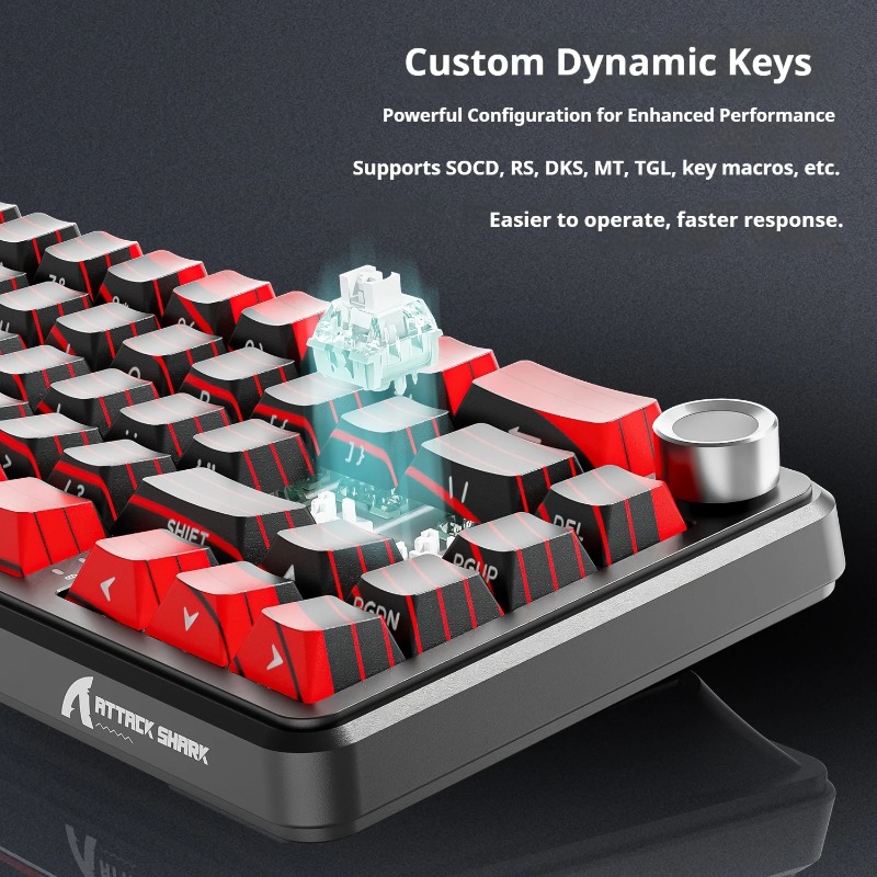 Keyboard Gaming Mac - Attack Shark X65 PRO HE Magnetic