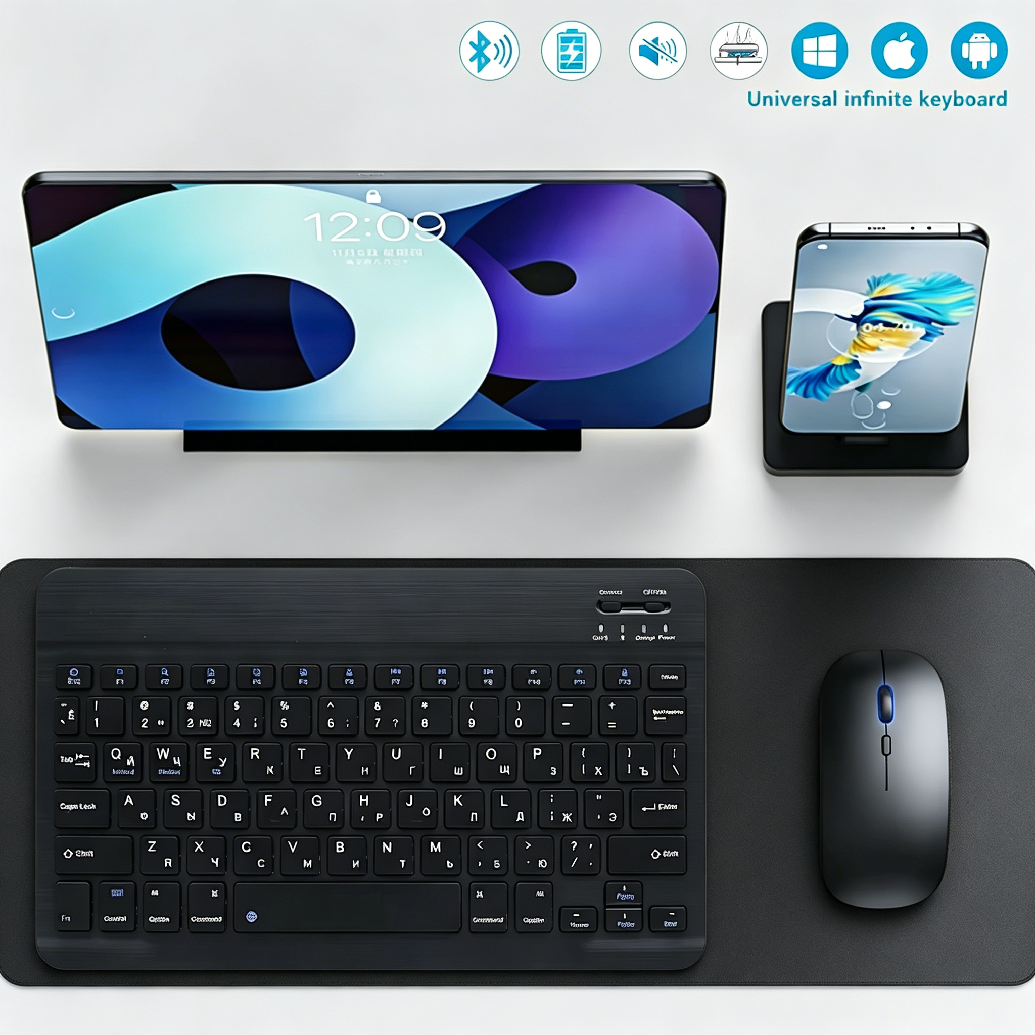 Gaming Keyboard And Mouse Wireless - Bluetooth Wireless Keyboard Mobile Phone Tablet