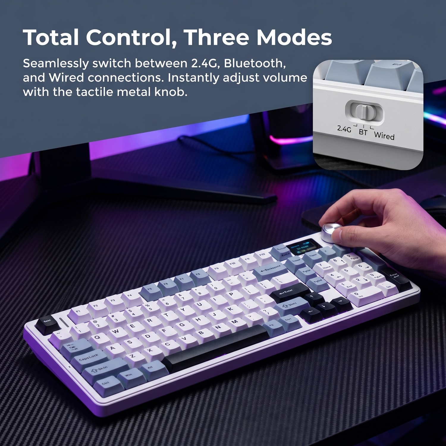 Gaming Keyboard Mechanical - New AULA F99 Max Gasket Mechanical
