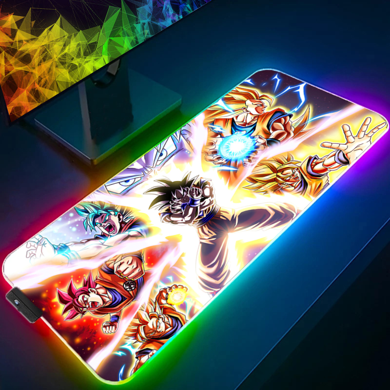 Gaming Keyboard Noise - LED Mouse pad Dragon Ball Computer