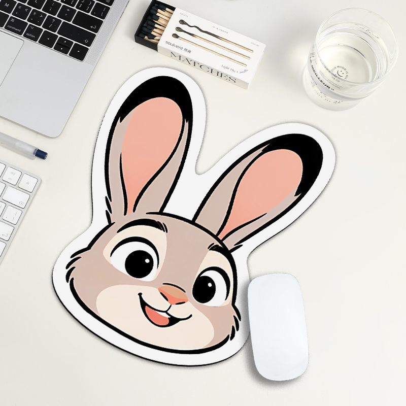 Gaming Keyboard And Mouse Pad - 24cm Zootopia Mouse Pad, Student Cartoon,