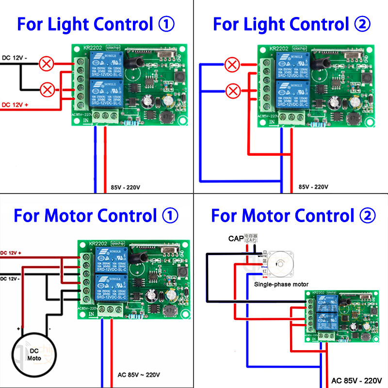 QIACHIP 433 MHz AC 110V 220V 2 - Switch Opener Tool 评论和价格