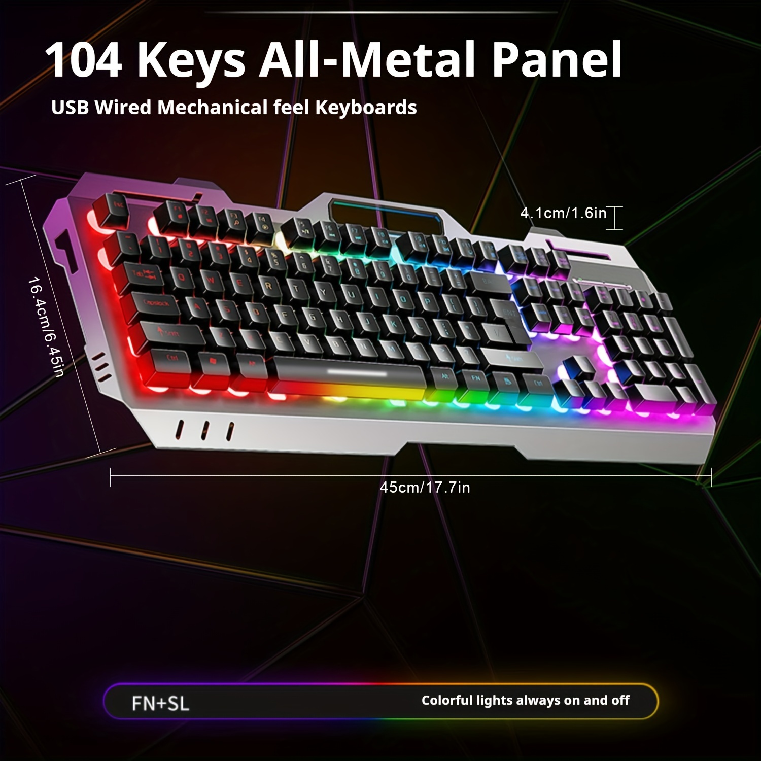 EWEADN GX80Z Gaming Membrane K - Gaming Keyboard 2026 评论和价格