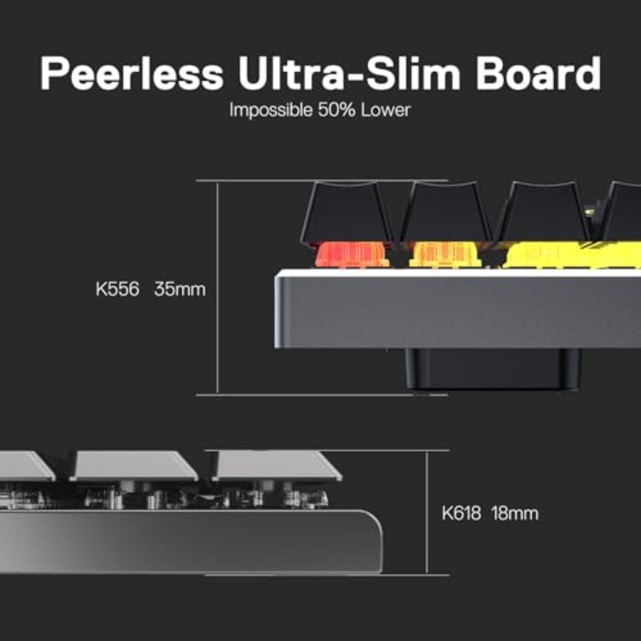 PRO 3-Mode RGB Mechanical Keyb - Keyboard Gaming Mac 评论和价格