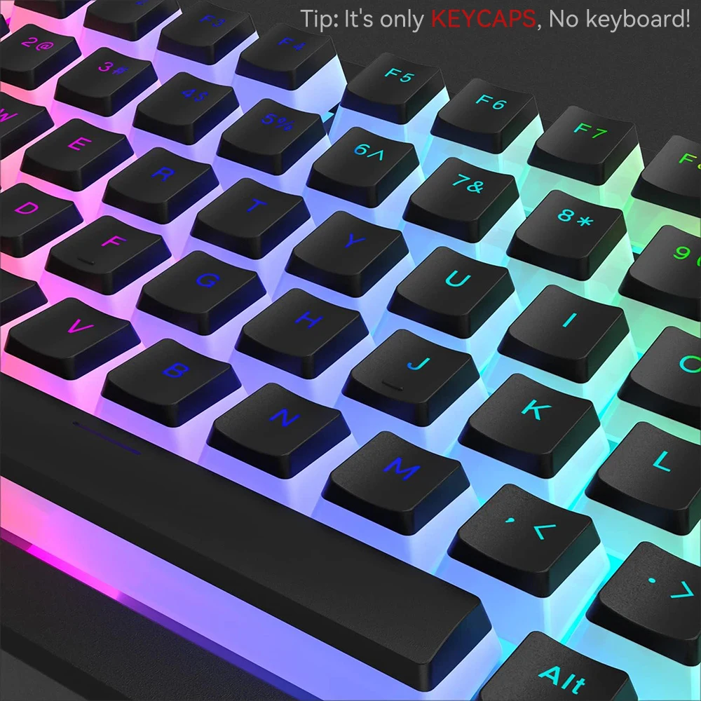New Pudding PBT Keycaps 129 Ke - Gaming Keyboard 2026 评论和价格