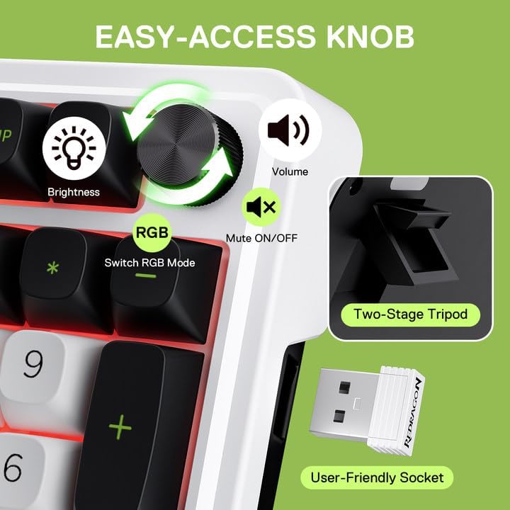 Redragon K686 PRO 98 Keys Wire - Gaming Keyboard No Noise 评论和价格