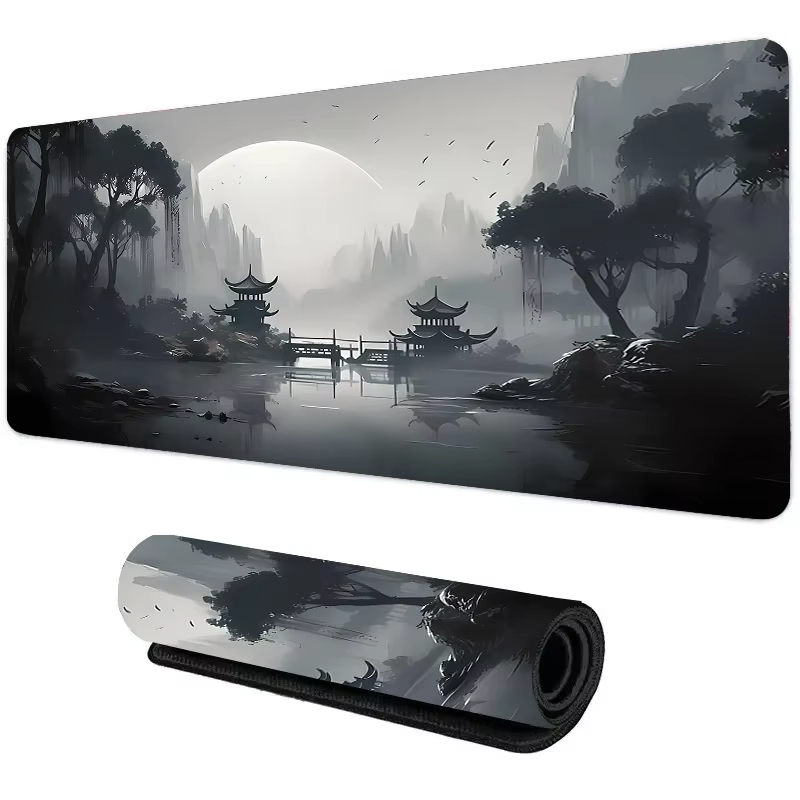 Sunset Mountain View Silicone  - Gaming Keyboard And Mouse Pad 评论和价格