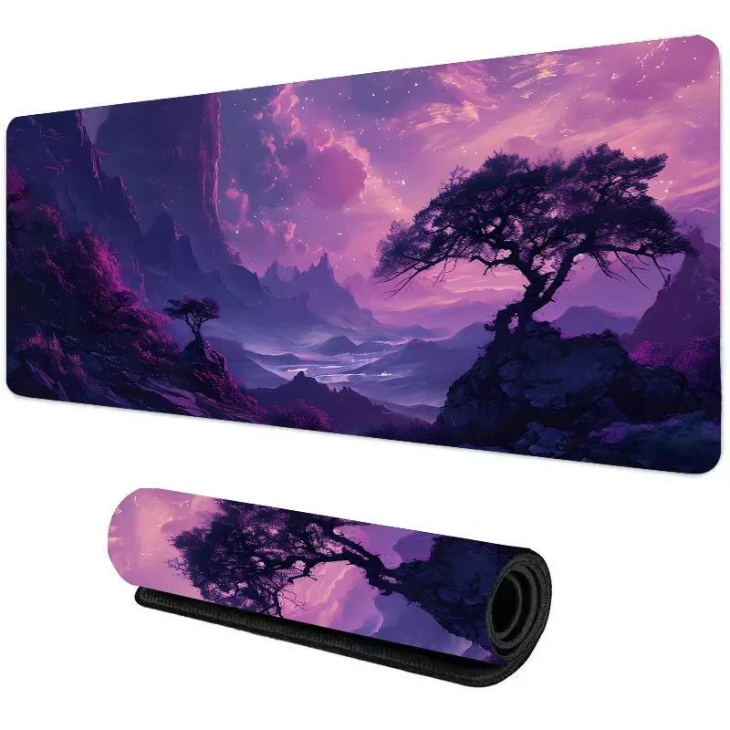 Sunset Mountain View Silicone  - Gaming Keyboard And Mouse Pad 评论和价格