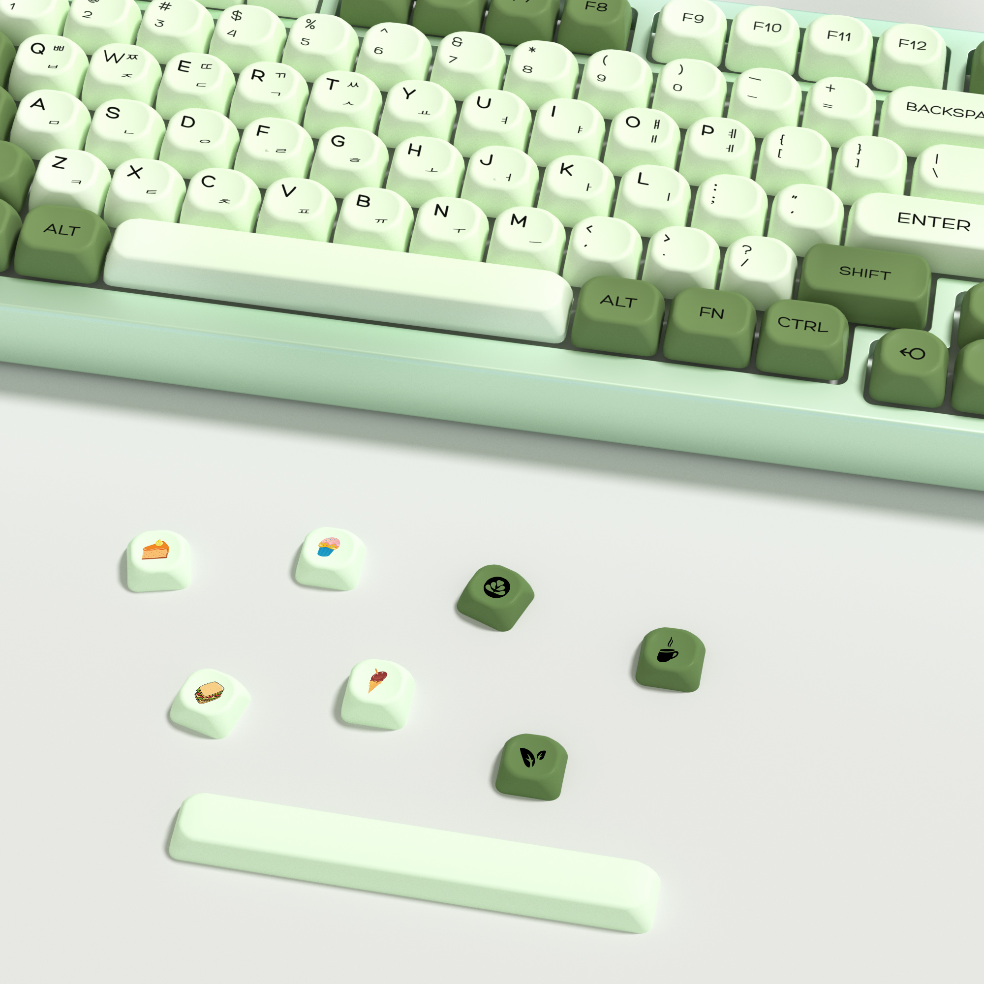 KBDiy Matcha Korean Keycap Gre - Keyboard Gaming Mac 评论和价格