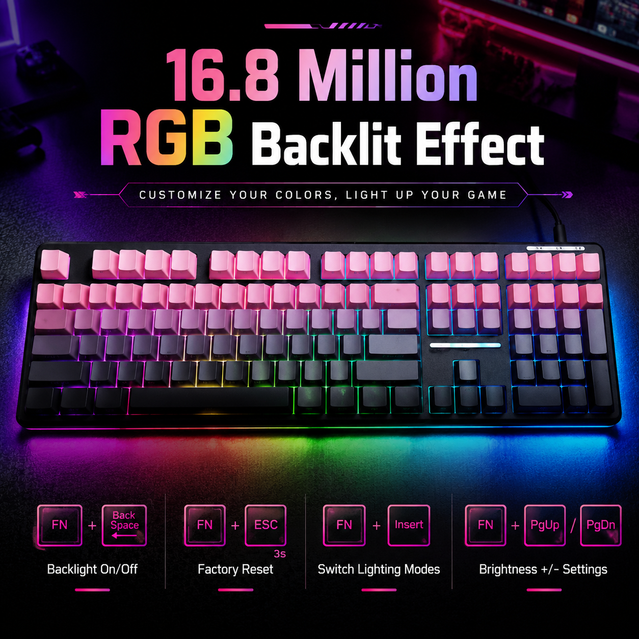 V108 Bluetooth Keyboard  Wired - Gaming Keyboard No Noise 评论和价格