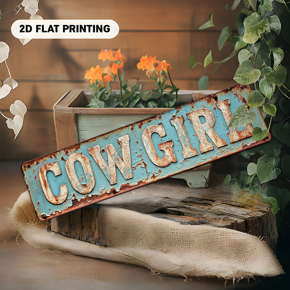 2D Metal Cowgirl Wall Art - Vi - Brass Weight Plate 评论和价格