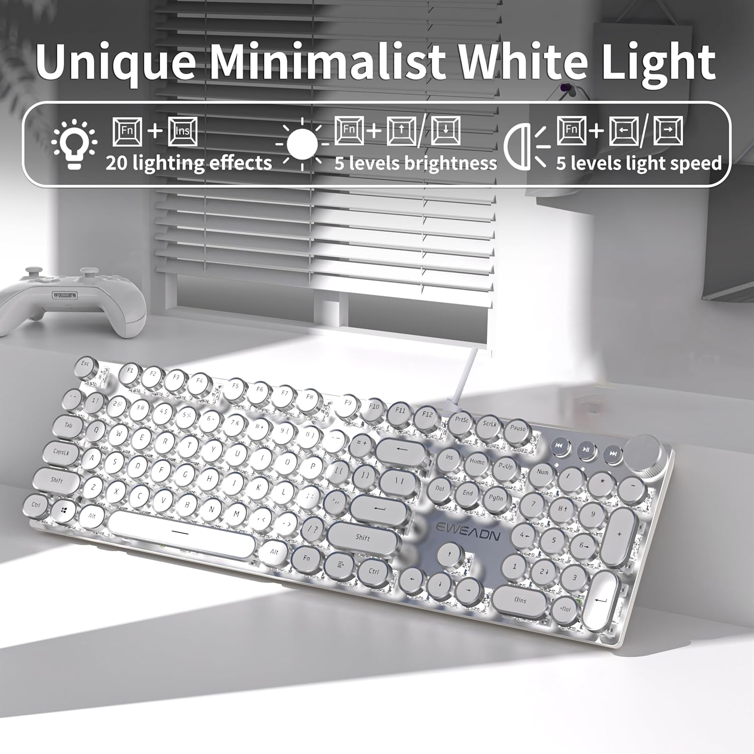 EWEADN Wired Mechanical Keyboa - Gaming Keyboard Mechanical 评论和价格