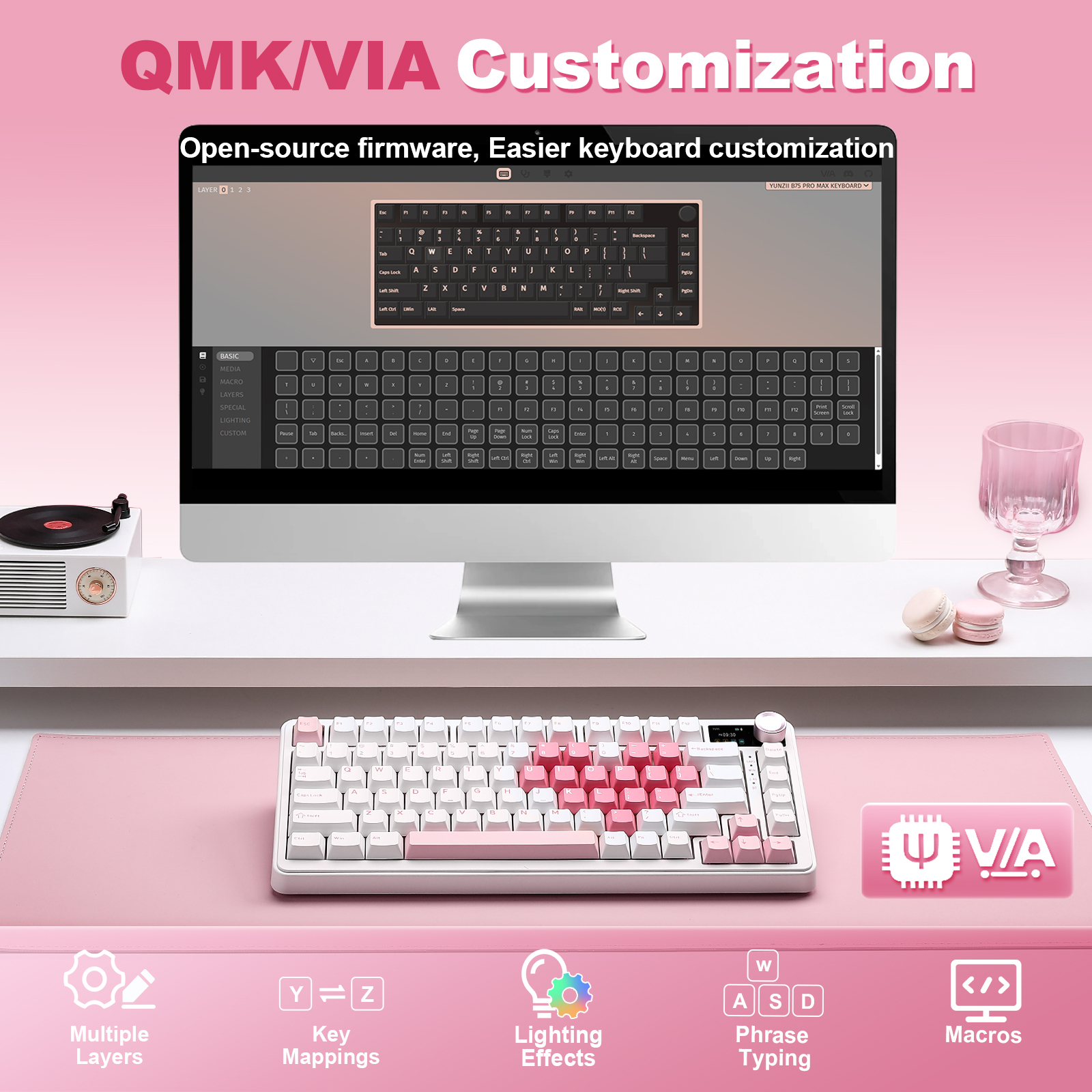 YUNZII B75 PRO MAX Wireless Me - Keyboard Gaming Mac 评论和价格