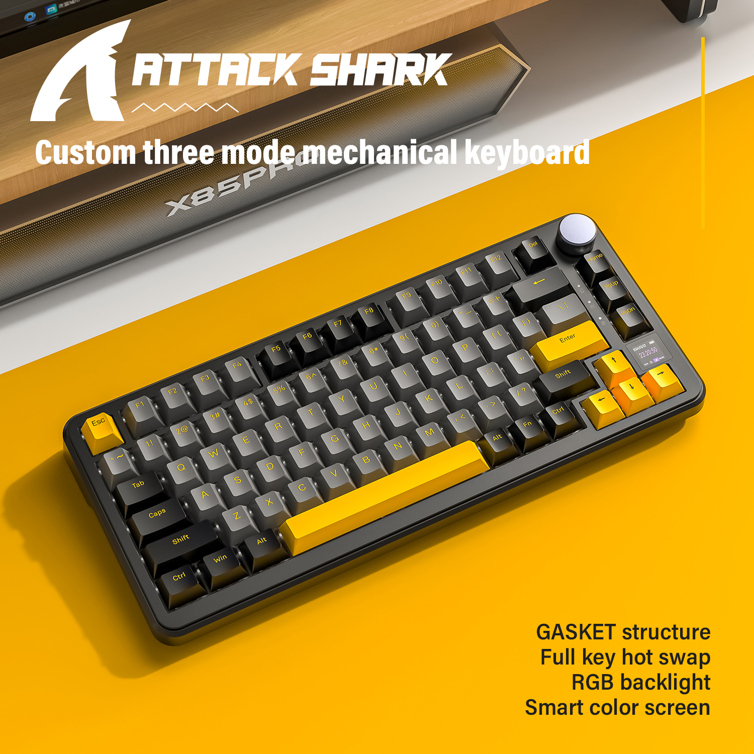Attack Shark X85 PRO Smart RGB - Gaming Keyboard Mechanical 评论和价格