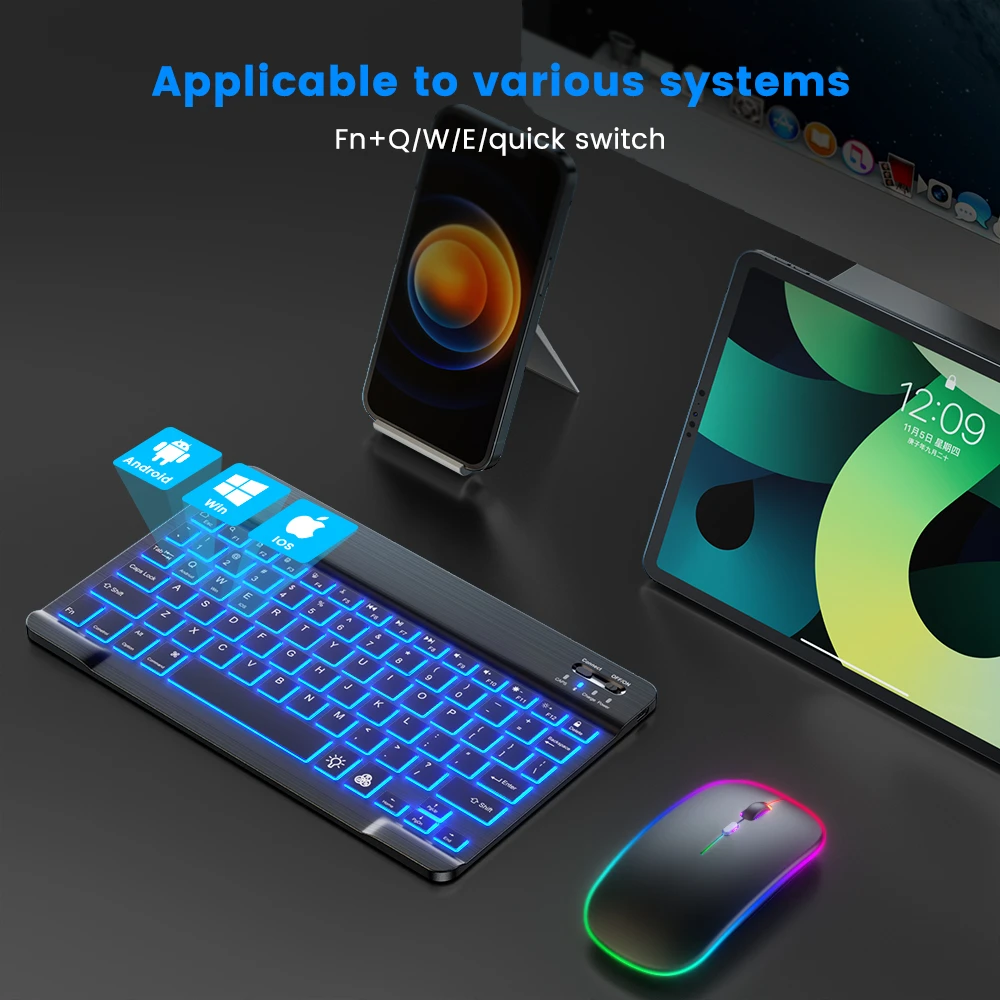 READ YYEAH RGB Backlit Bluetoo - Gaming Keyboard Wireless 评论和价格