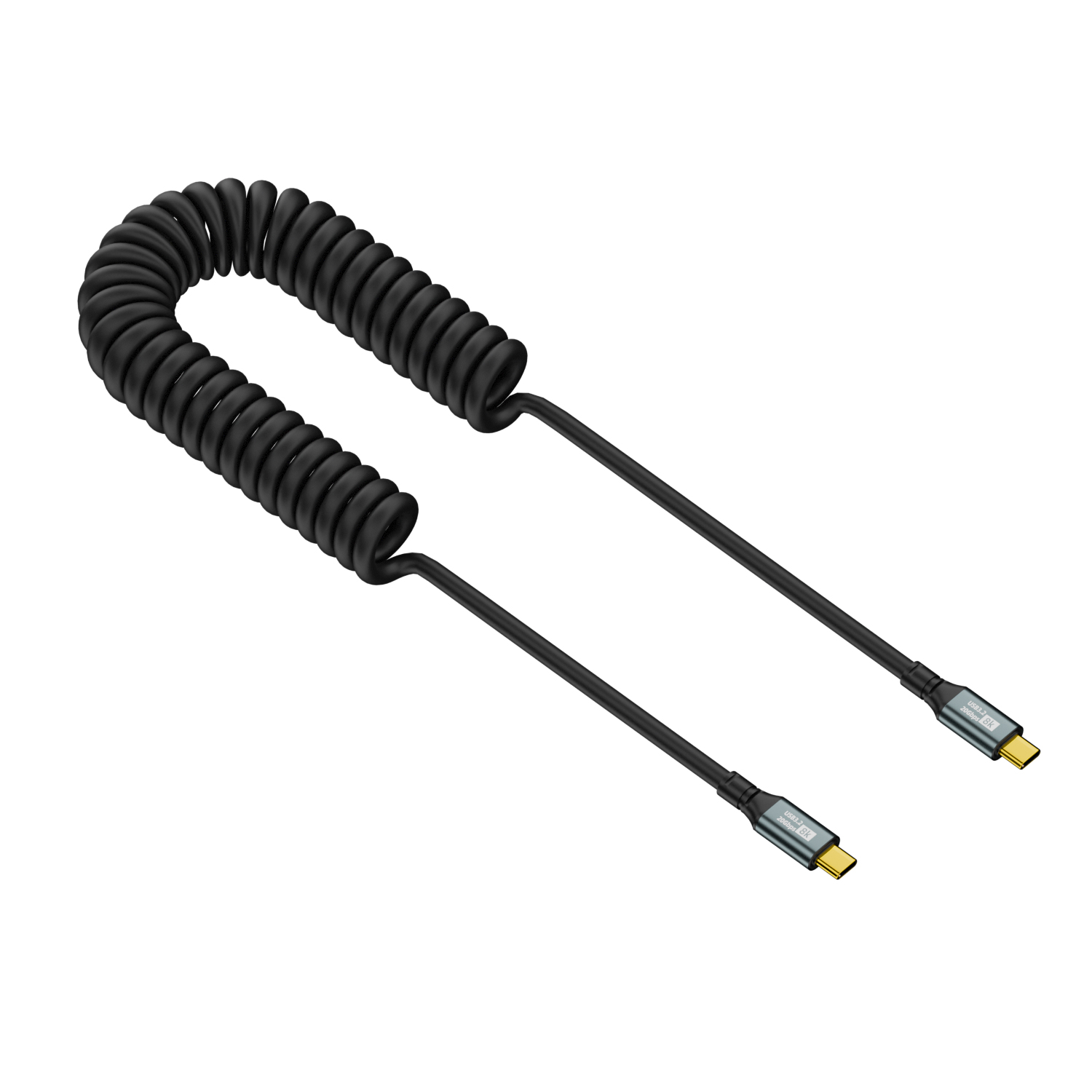 PD 100W USB C to Type C Coiled - Coiled Usb Cable 评论和价格