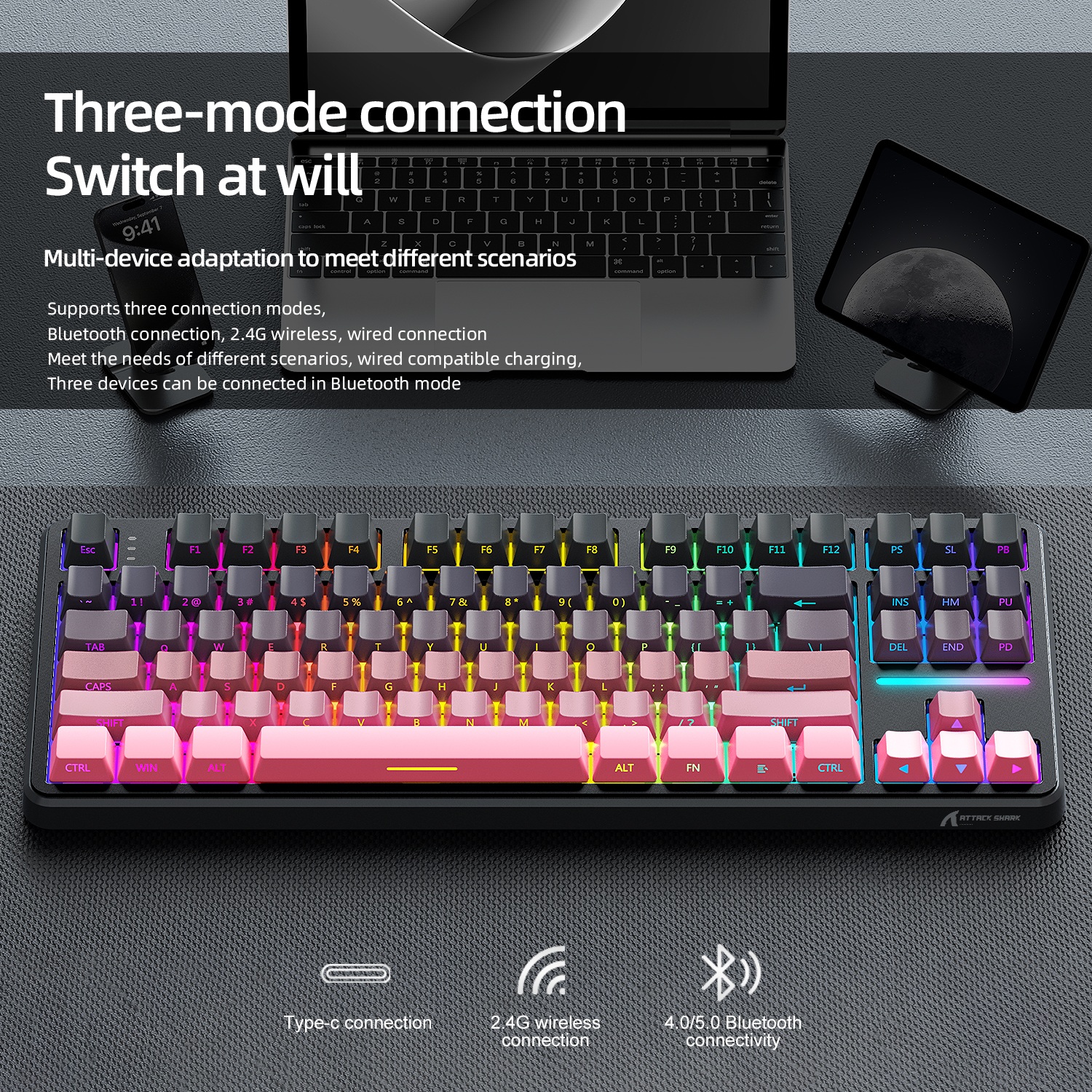 Attack Shark X87 Macro Drive G - Gaming Keyboard Mechanical 评论和价格