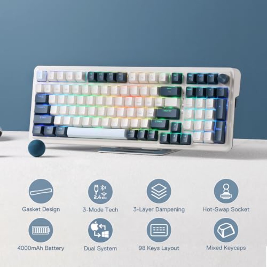 K686 PRO Wireless Gasket RGB G - Gaming Keyboard No Noise 评论和价格