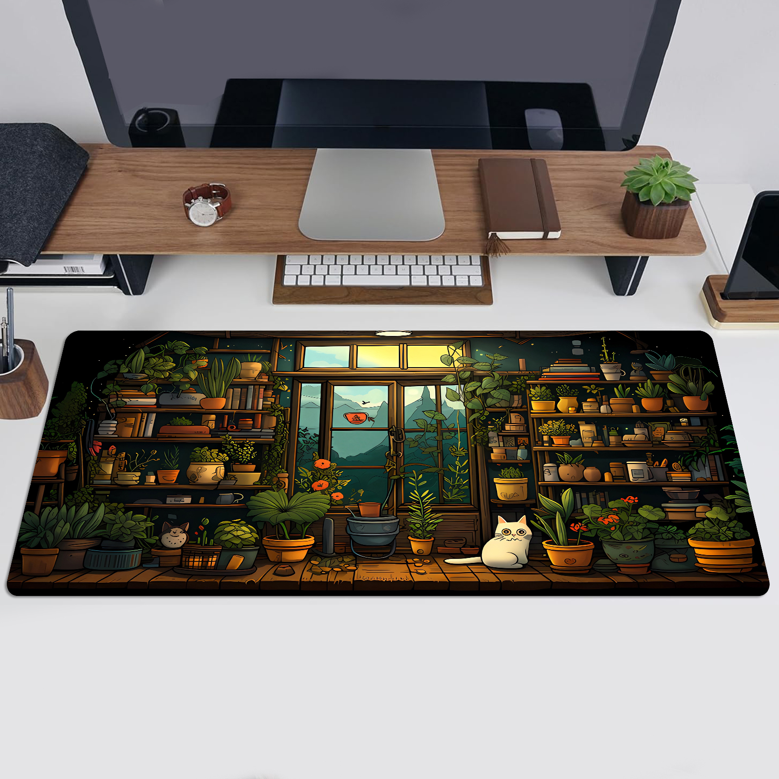 Cute Cat Mouse Pad Desk Pad Ka - Gaming Keyboard And Mouse Pad 评论和价格