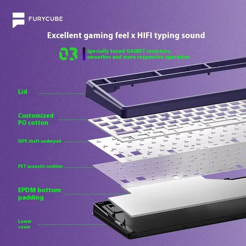 FURYCUBE K99pro Wireless Gamin - Gaming Keyboard Mechanical 评论和价格