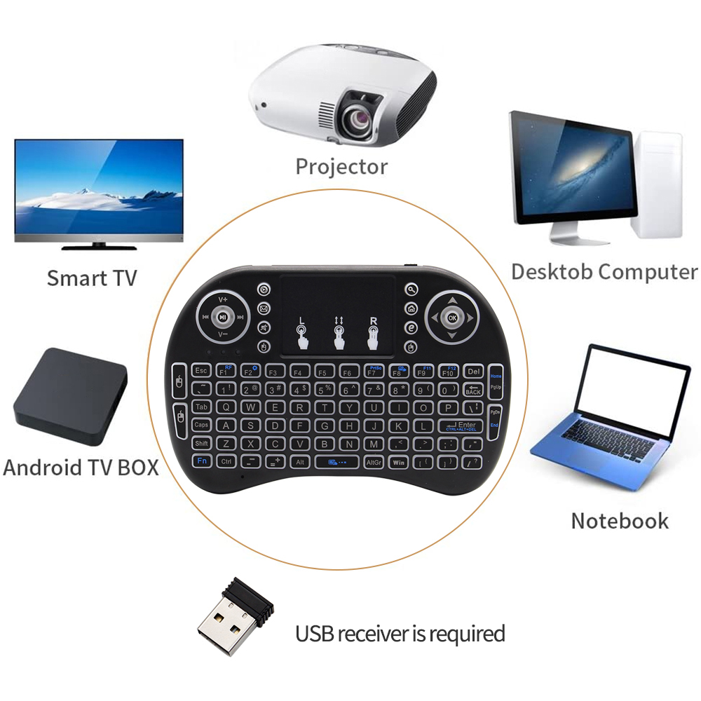 Backlit English Russian French - Gaming Keyboard Wireless 评论和价格