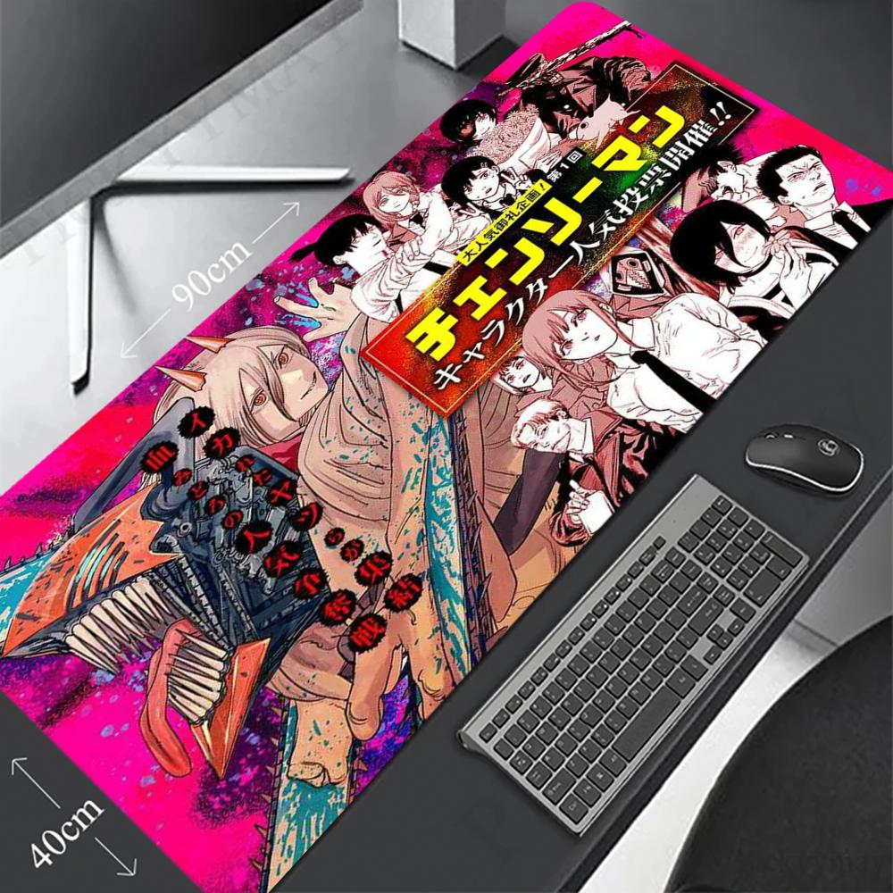 Chainsaw Man Mouse Pad 90x40CM - Gaming Keyboard Non Mechanical 评论和价格