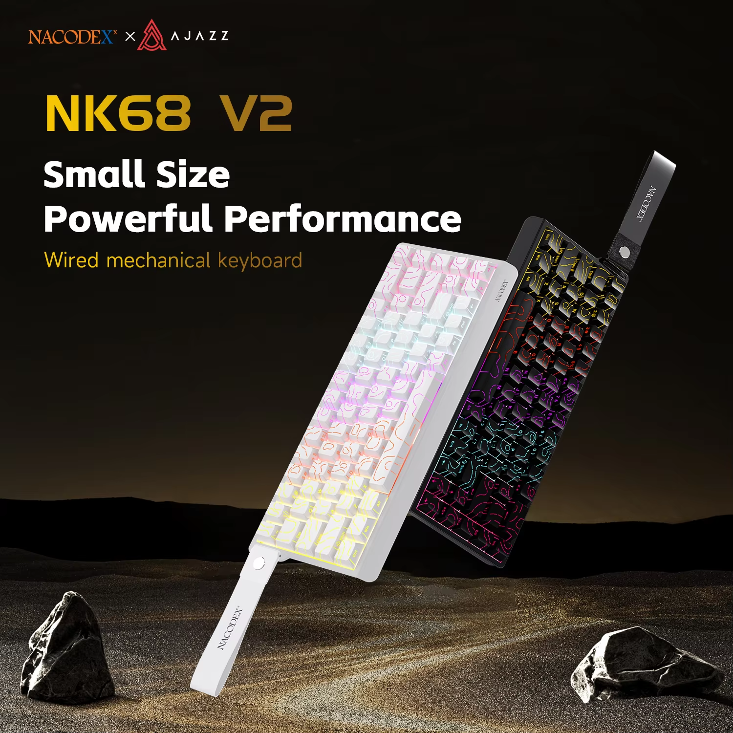 AJAZZ NK68V2 Single-Mode Wired - Gaming Keyboard Non Mechanical 评论和价格