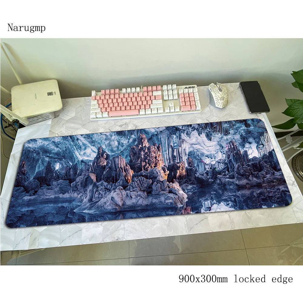 Caves mouse pad 90x30cm mousep - Gaming Keyboard Best 评论和价格