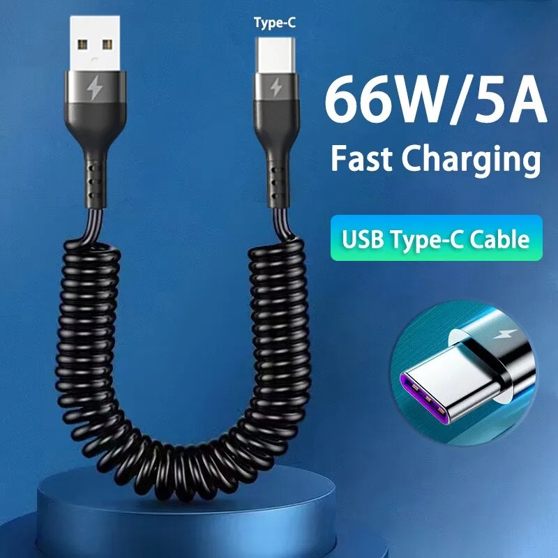 5A Fast Charging Coiled USB C  - Coiled Usb Cable 评论和价格