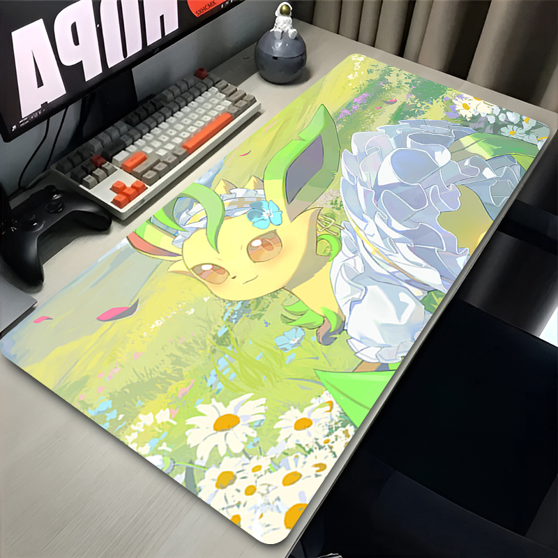 Mouse Pad Gamer P-pokemon Leaf - Gaming Keyboard Top 评论和价格