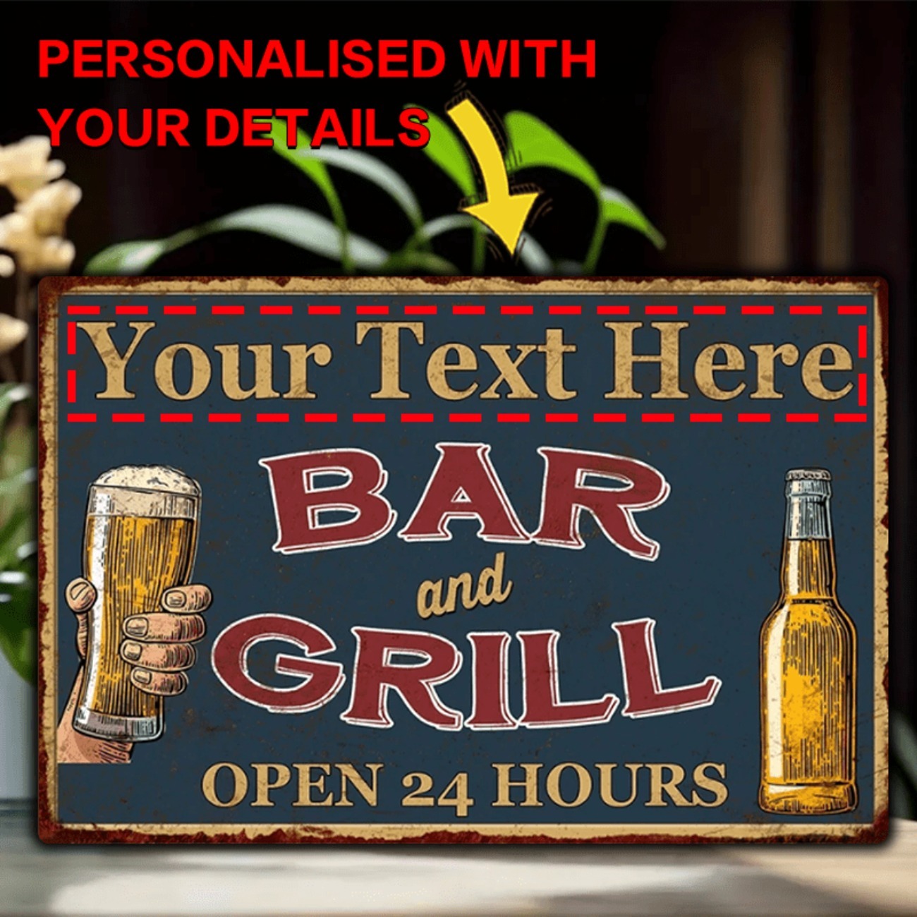 Customizable Bar & Grill Alumi - Brass Weight Plate 评论和价格