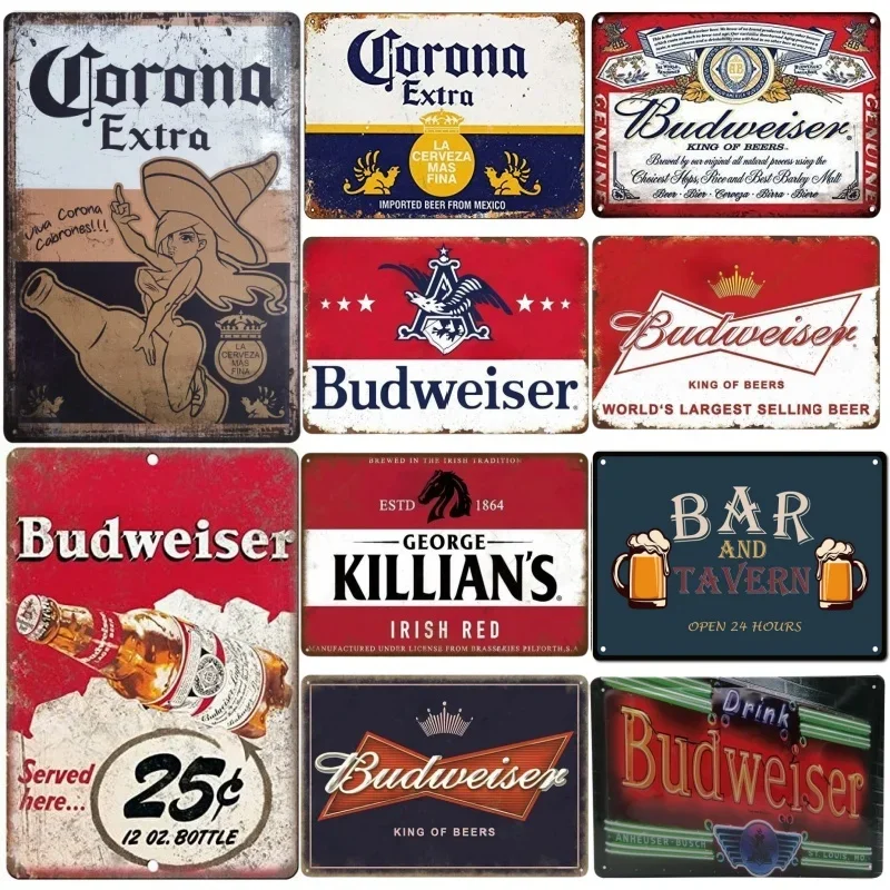 Metal Tin Poster Beer Metal Si - Brass Weight Plate 评论和价格