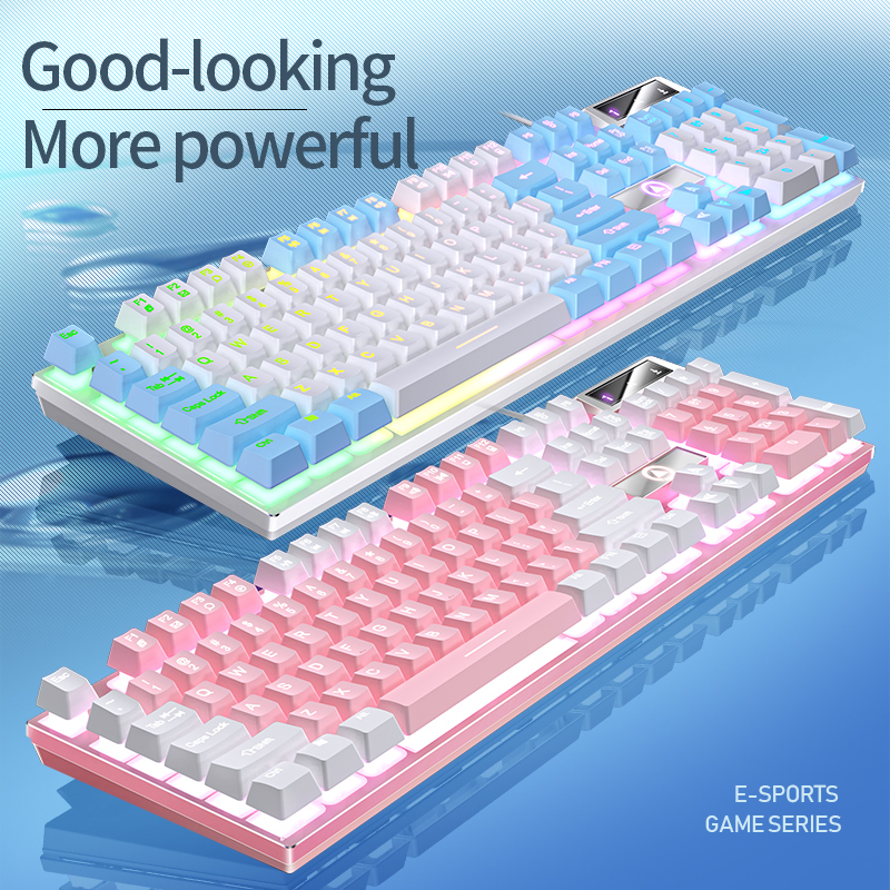 104 Keys Gaming Keyboard Wired - Gaming Keyboard Non Mechanical 评论和价格