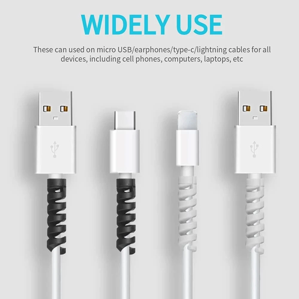 6/10/12/20pcs  Protector Silic - Coiled Usb Cable 评论和价格