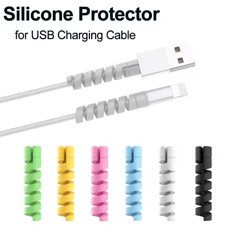 6/10/12/20pcs  Protector Silic - Coiled Usb Cable 评论和价格