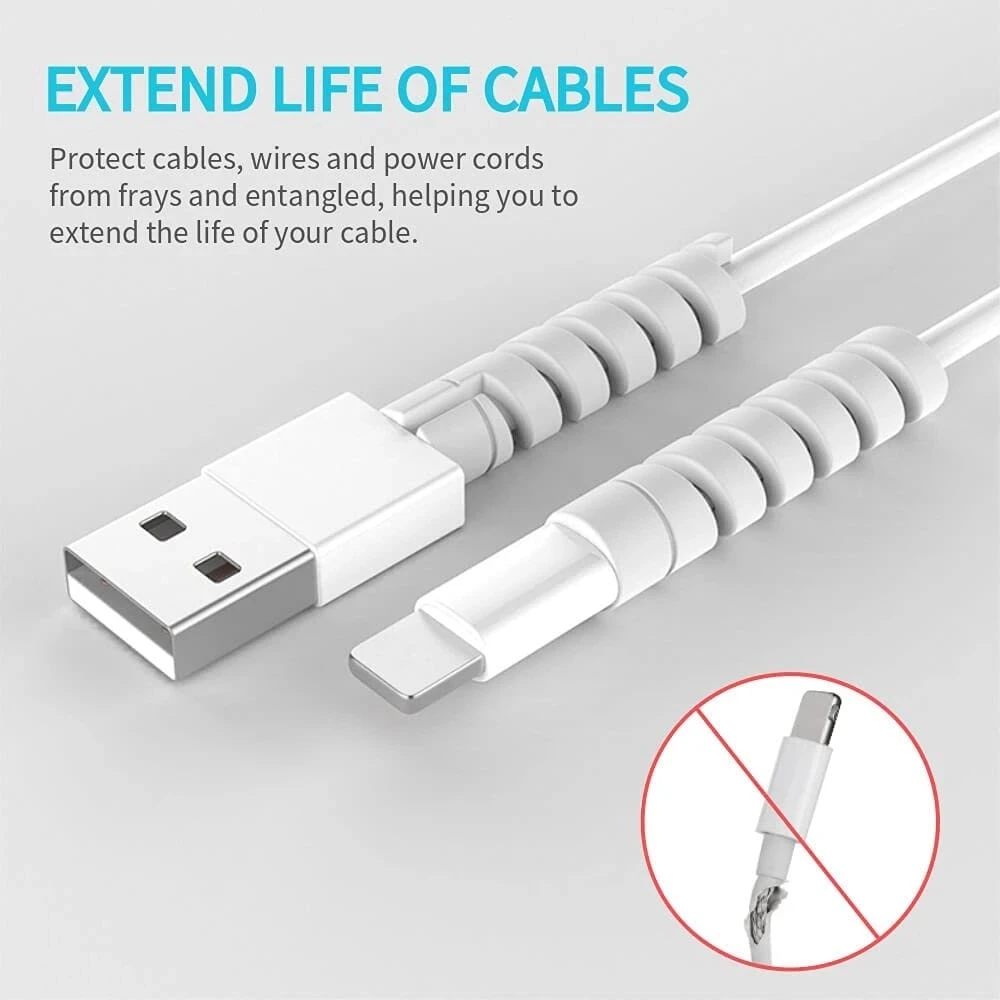 6/10/12/20pcs  Protector Silic - Coiled Usb Cable 评论和价格