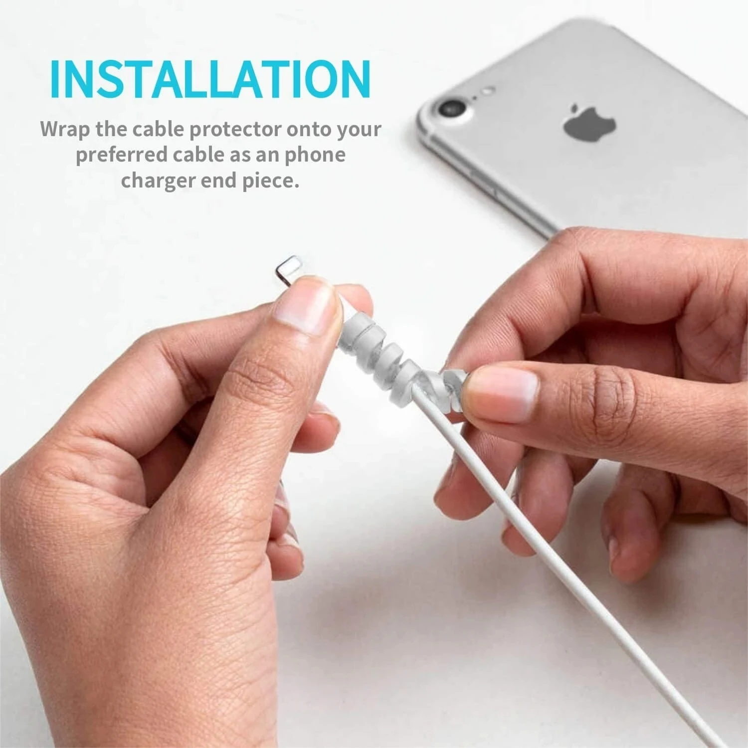 6/10/12/20pcs  Protector Silic - Coiled Usb Cable 评论和价格