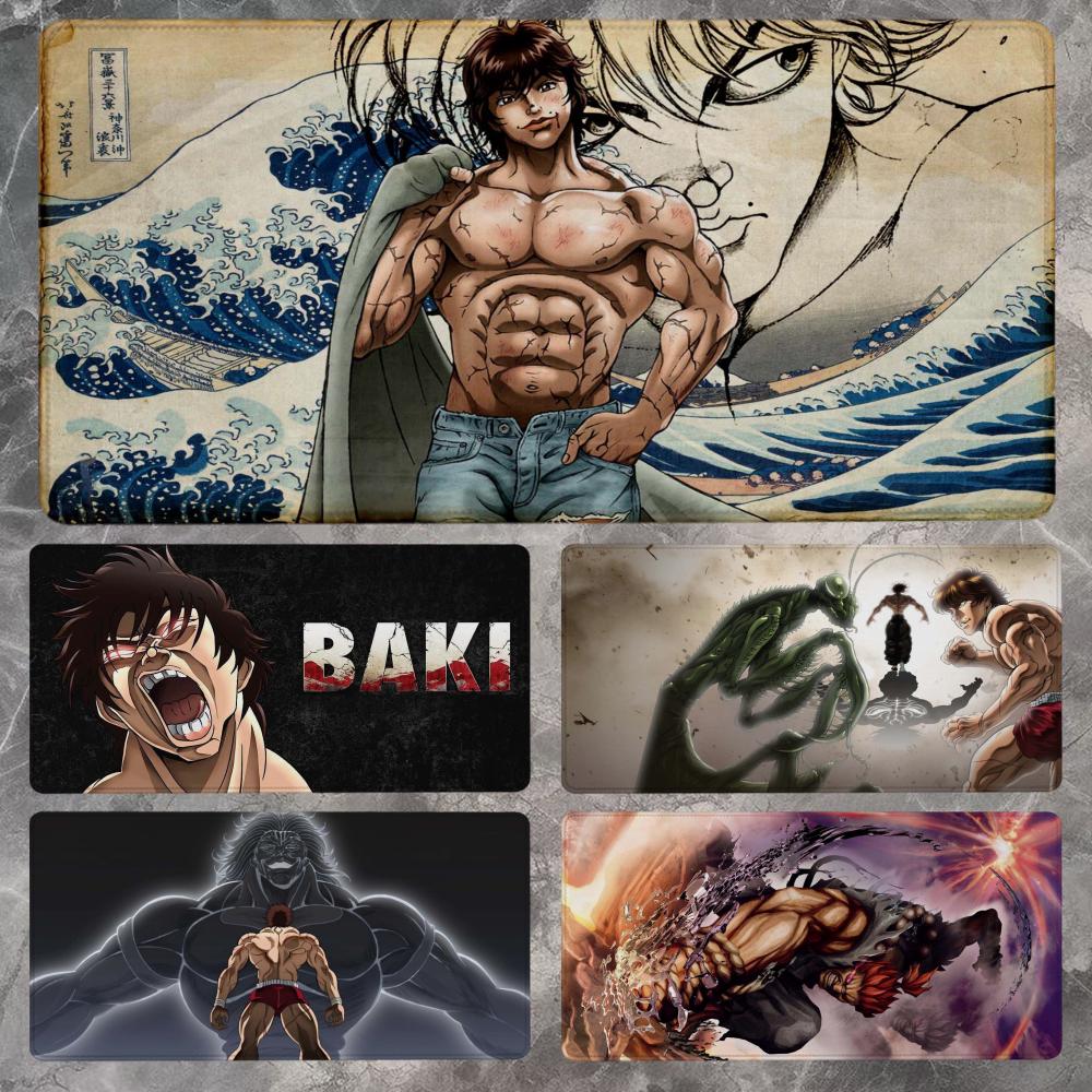H-Hanma Baki Mouse Pad 90x40CM - Gaming Keyboard Non Mechanical 评论和价格