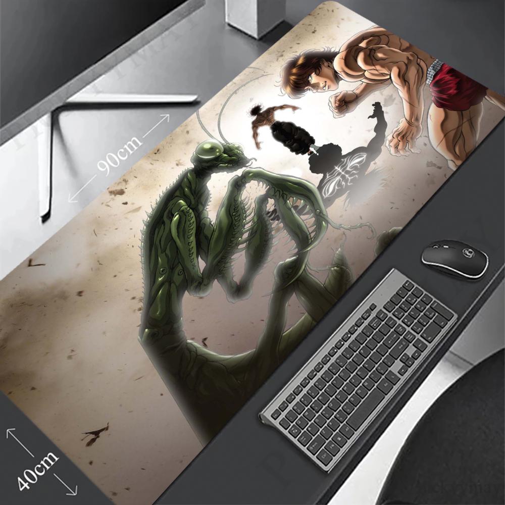 H-Hanma Baki Mouse Pad 90x40CM - Gaming Keyboard Non Mechanical 评论和价格
