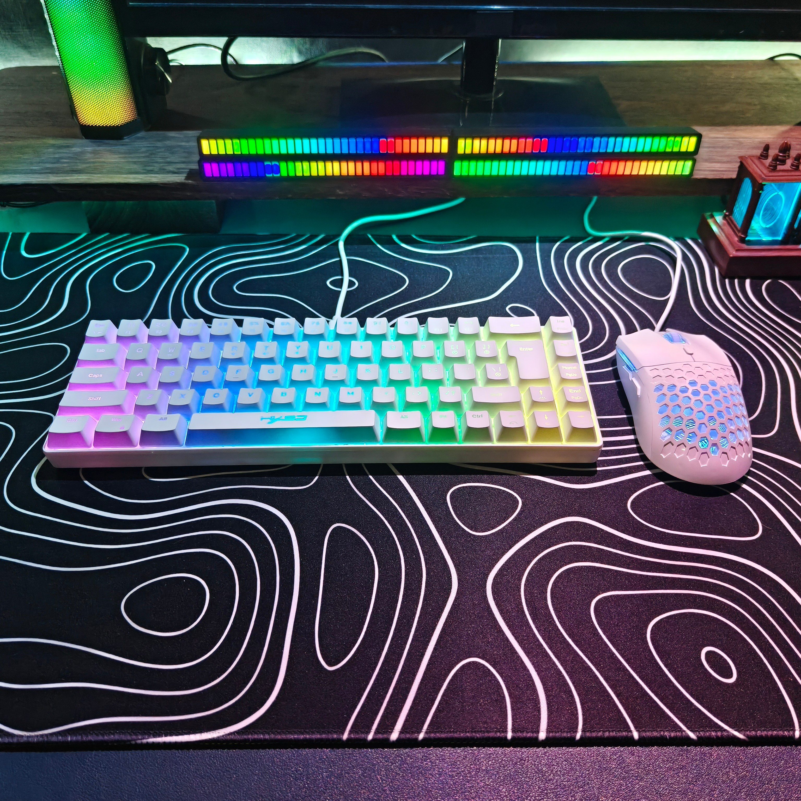 Compact HXSJ 68-key mouse and  - Keyboard Gaming Mac 评论和价格