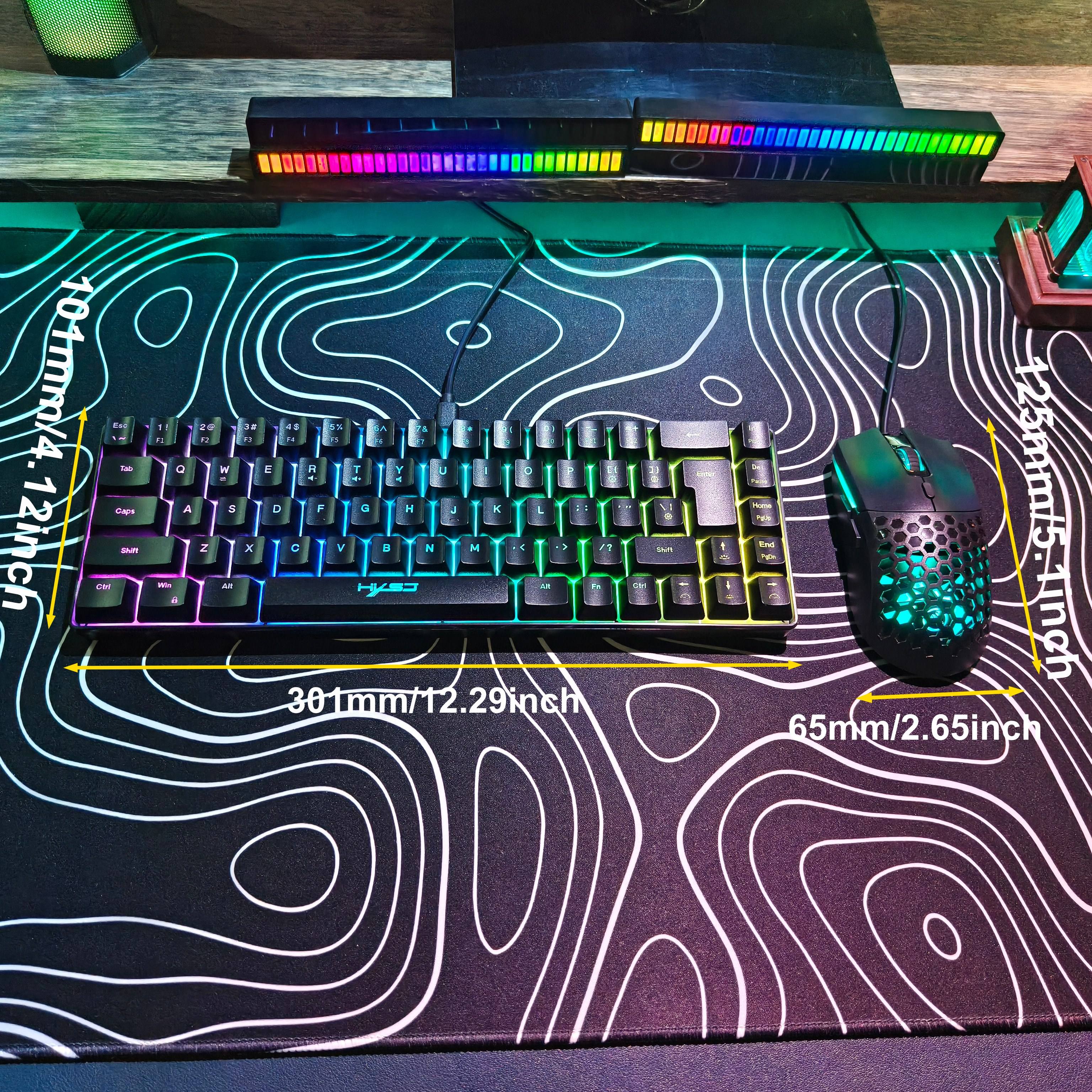 Compact HXSJ 68-key mouse and  - Keyboard Gaming Mac 评论和价格