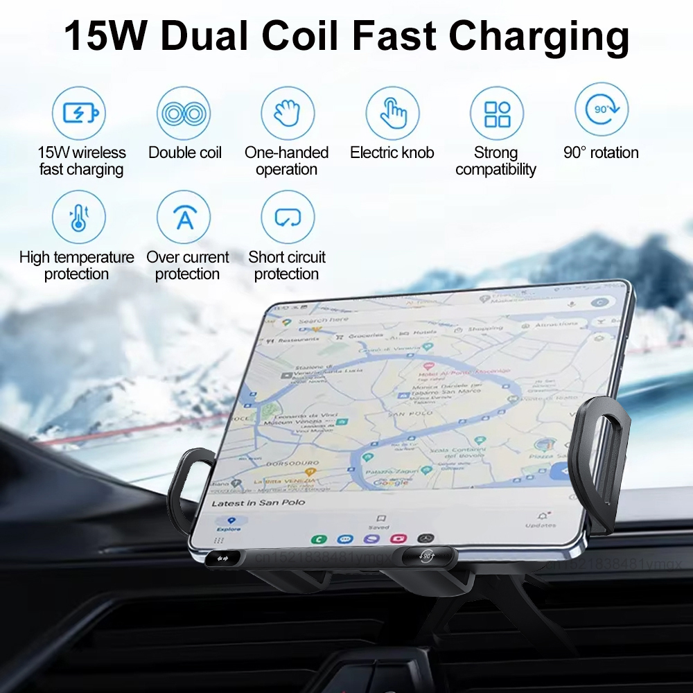 Car Wireless Charger Dual Coil - Coiled Usb Cable 评论和价格