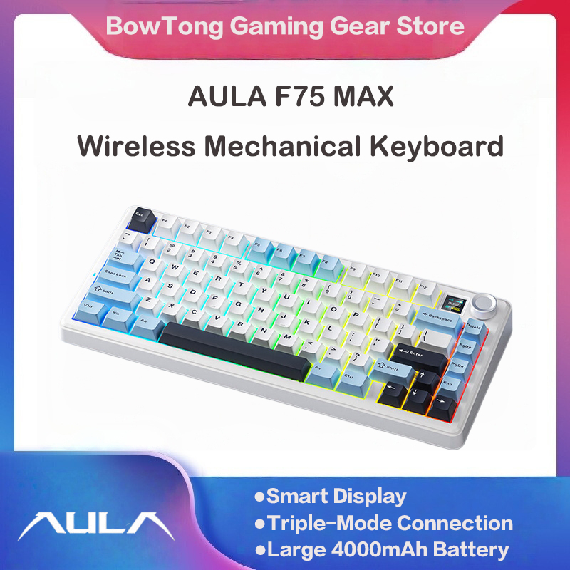 AULA F75 MAX 75% Tri-Mode Mech - Keyboard Gaming Mac 评论和价格