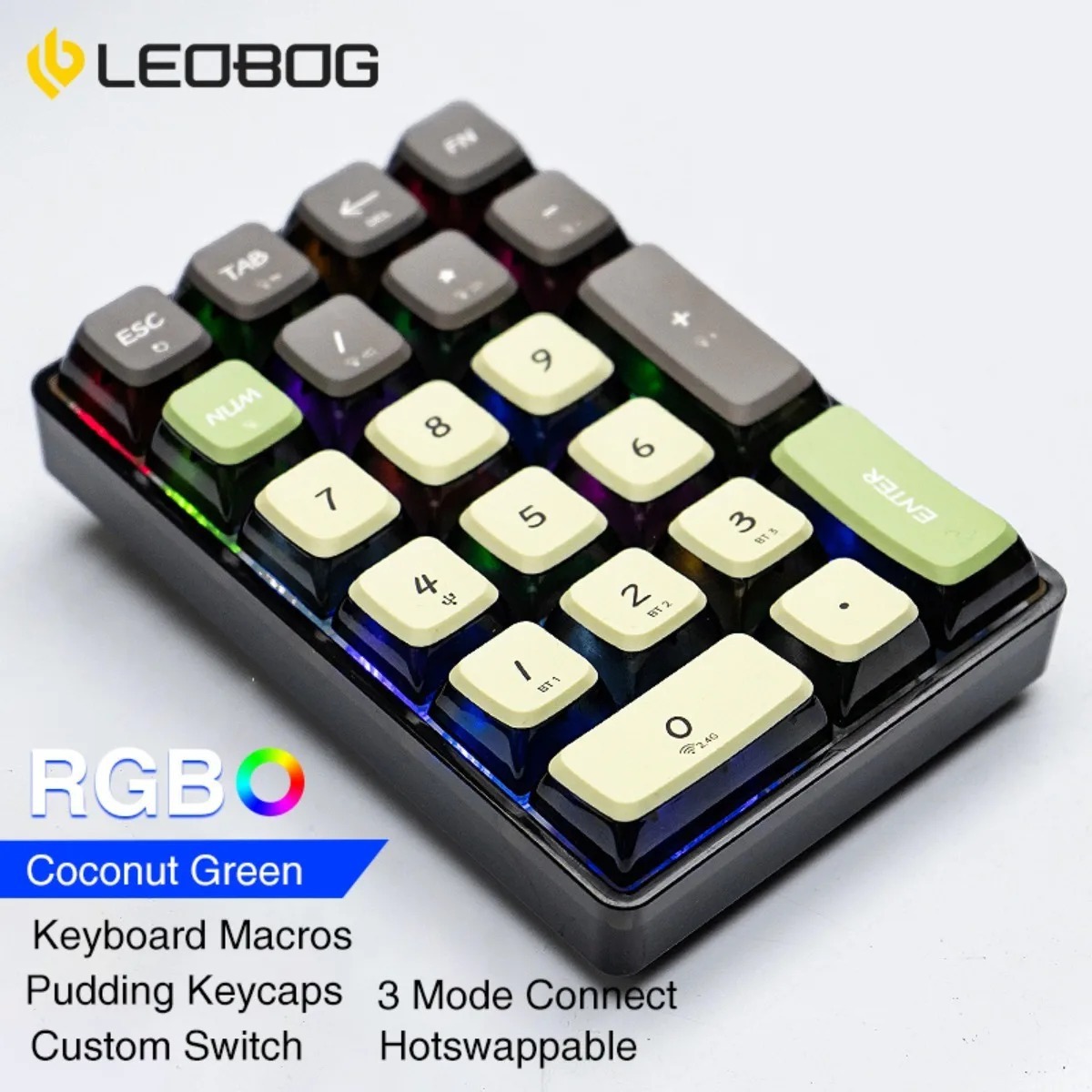 LEOBOG K21 Numpad Keyboard Wir - Gaming Keyboard Mechanical 评论和价格