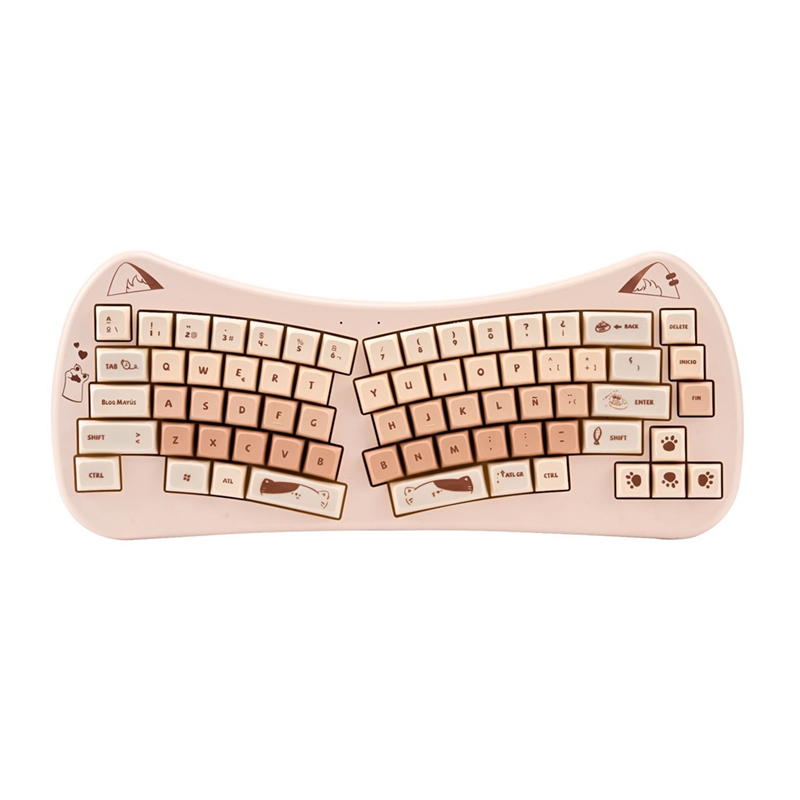 68 Key Cat Ear Mechanical Keyb - Gaming Keyboard And Mouse Wireless 评论和价格