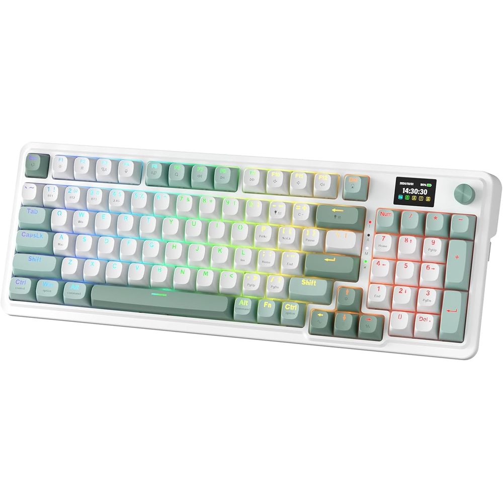 95-Key Mechanical Gaming Keybo - Gaming Keyboard No Noise 评论和价格