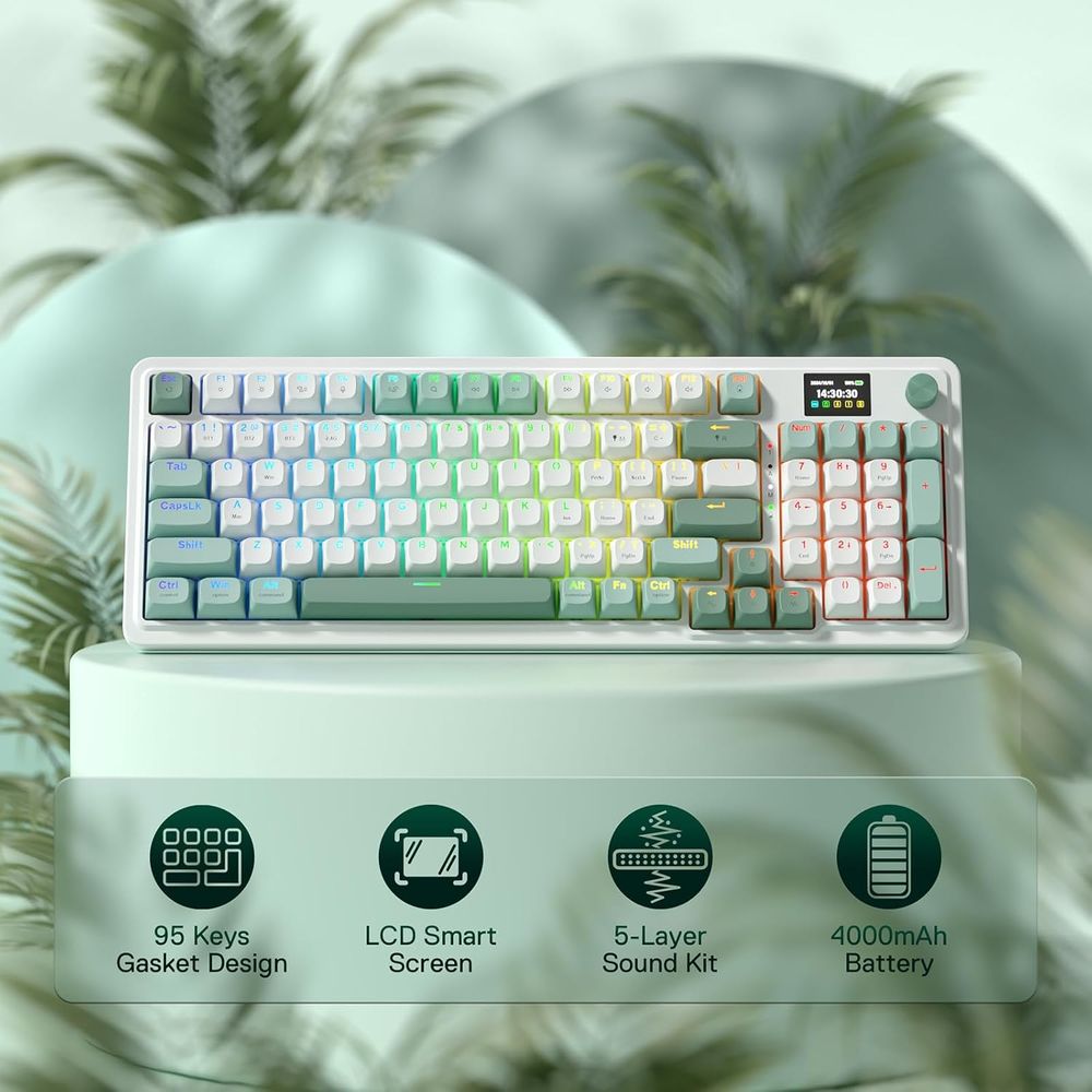 95-Key Mechanical Gaming Keybo - Gaming Keyboard No Noise 评论和价格
