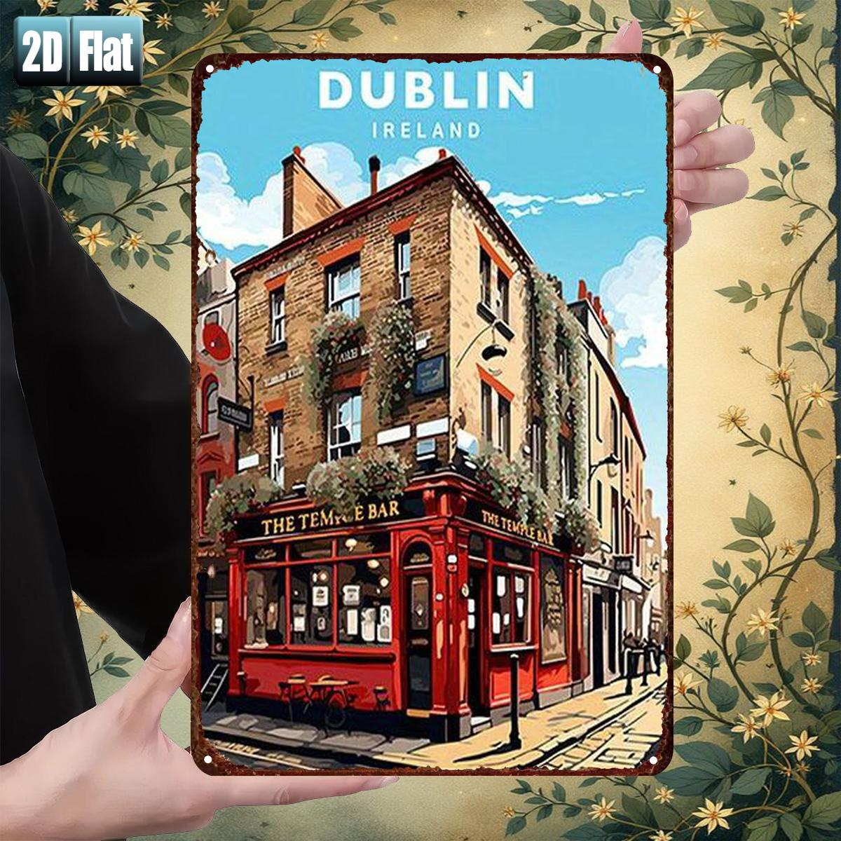 Dublin Ireland Temple Bar Meta - Brass Weight Plate 评论和价格