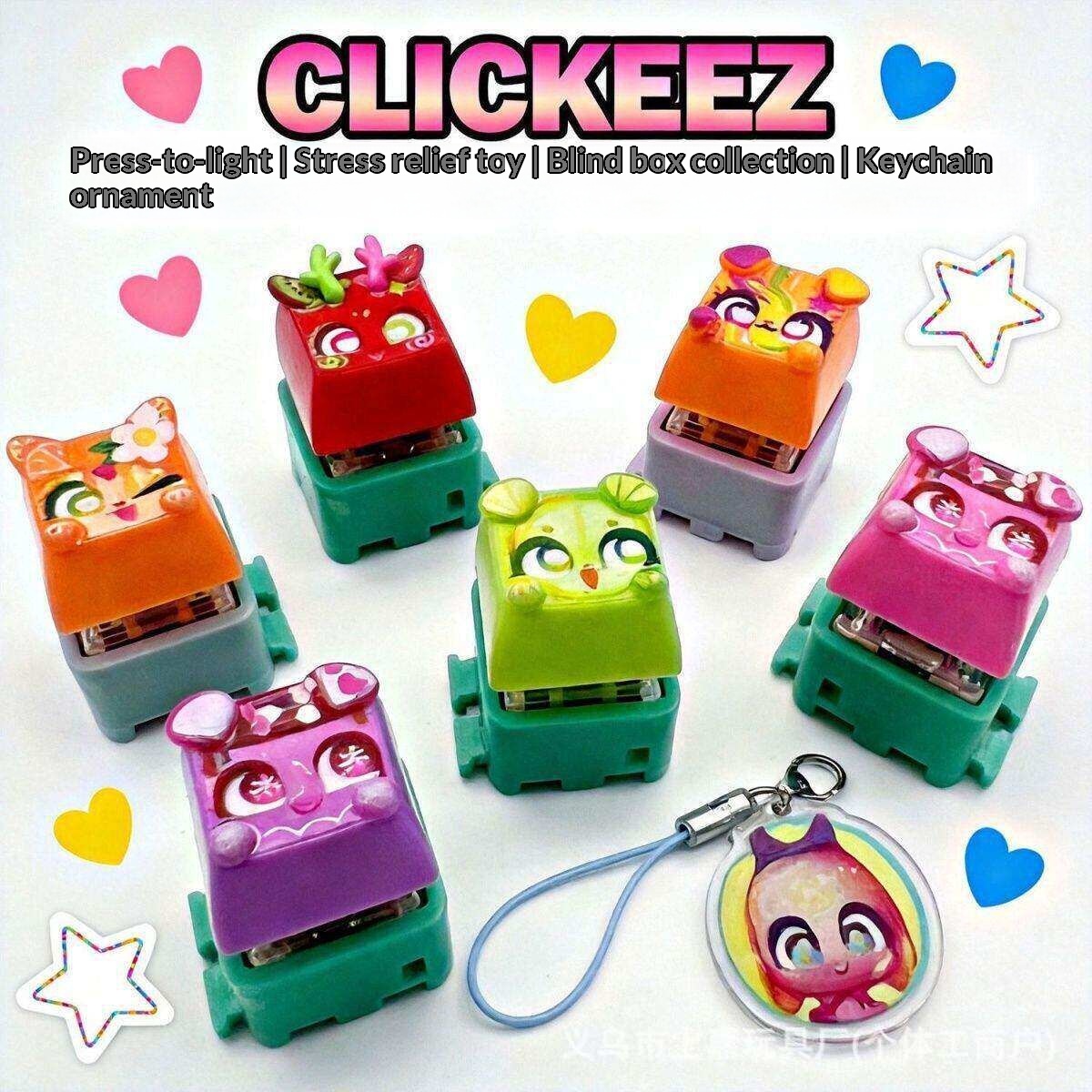 Clickeez Fidget Keycap Keychai - Gaming Keyboard Mechanical 评论和价格